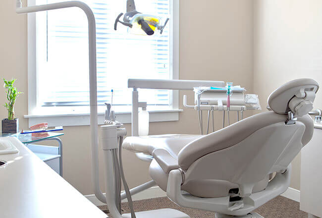 High-tech dental treatment area