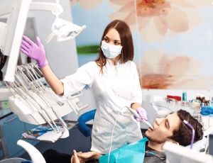 dentist treating a patient 
